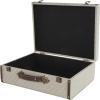 image:imageDeco 79 Fabric Decorative Trunk Woven Storage Decorative Large Boxes with Silver Latches and Buckles Set of 2 Storage Trunks 21 19 W GrayBrown