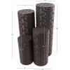 image:imageDeco 79 Metal Cylinder Pedestal Table with Hammered Design Set of 4 36 32 24 18H Brown36  32  24  18h