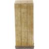 image:imageDeco 79 Rustic Wood Square Pedestal Table Set of 3 39 30 22H Brown