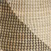 image:imageDeco 79 Seagrass Handmade Diagonal Striped Storage Basket with Black and White Plastic Weaving and Leather Handles Set of 2 18 13 W BrownBrown