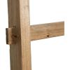 image:imageDeco 79 Wood 5 and 6 Rack Ladder with White Bases Set of 2 62 73H BrownBrown
