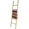 image:imageDeco 79 Wood Handmade 5 Rung Ladder 17 x 2 x 71 Brown