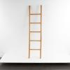 image:imageDeco 79 Wood Handmade 5 Rung Ladder 17 x 2 x 71 Brown
