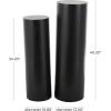image:imageDeco 79 Wood Handmade Side End Pedestal Table Pedestal End Table Set of 2 Side Table 40 34 H BrownBlack