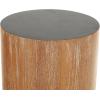 image:imageDeco 79 Wood Handmade Side End Pedestal Table Pedestal End Table Set of 2 Side Table 40 34 H BrownBrown