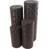 image:imageDeco 79 Metal Cylinder Pedestal Table with Hammered Design Set of 4 36 32 24 18H Brown36  32  24  18h