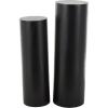 image:imageDeco 79 Wood Handmade Side End Pedestal Table Pedestal End Table Set of 2 Side Table 40 34 H BrownBlack