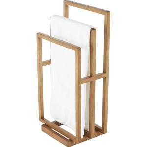 image:imageDeco 79 Wood Sleek Modern Quilt Rack 18 x 12 x 33 Brown