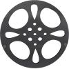 image:imageDeco 79 Metal Film Home Wall Decor Reel Wall Sculpture Wall Art 18 x 1 x 18 Gray