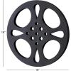 image:imageDeco 79 Metal Film Home Wall Decor Reel Wall Sculpture Wall Art 18 x 1 x 18 Gray