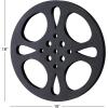 image:imageDeco 79 Metal Film Home Wall Decor Reel Wall Sculpture Wall Art 18 x 1 x 18 Gray