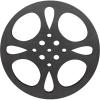 image:imageDeco 79 Metal Film Home Wall Decor Reel Wall Sculpture Wall Art 18 x 1 x 18 Gray
