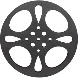 image:imageDeco 79 Metal Film Home Wall Decor Reel Wall Sculpture Wall Art 18 x 1 x 18 Gray