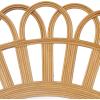 image:imageDeco 79 Bamboo Wood Geometric Handmade Woven Wall Mirror with Arch Design 35 x 1 x 35 BrownLooped