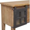 image:imageDeco 79 Industrial Wood Rectangle Console Table 47 x 15 x 31 Brown