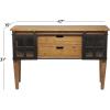 image:imageDeco 79 Industrial Wood Rectangle Console Table 47 x 15 x 31 Brown