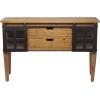 image:imageDeco 79 Industrial Wood Rectangle Console Table 47 x 15 x 31 Brown