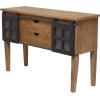 image:imageDeco 79 Industrial Wood Rectangle Console Table 47 x 15 x 31 Brown