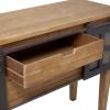 image:imageDeco 79 Industrial Wood Rectangle Console Table 47 x 15 x 31 Brown