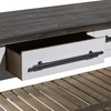 image:imageDeco 79 Wood Long Kitchen Island Style 3 Drawers and 2 Shelves Console Table 71 x 16 x 32 White