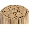 image:imageDeco 79 Teak Wood Handmade Side End Accent Table End Table with Stick Cluster Design Side Table 14 x 14 x 16 BrownCylinderRound Stool  Round Logs