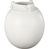 image:imageDeco 79 Ceramic Decorative Vase Minimalistic Centerpiece Vases with Scroll Handles Flower Vases for Home Decoration 10 x 10 x 11 White10 x 10 x 11
