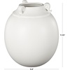image:imageDeco 79 Ceramic Decorative Vase Minimalistic Centerpiece Vases with Scroll Handles Flower Vases for Home Decoration 10 x 10 x 11 White10 x 10 x 11