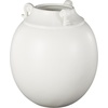 image:imageDeco 79 Ceramic Decorative Vase Minimalistic Centerpiece Vases with Scroll Handles Flower Vases for Home Decoration 10 x 10 x 11 White10 x 10 x 11
