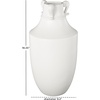 image:imageDeco 79 Ceramic Decorative Vase Minimalistic Centerpiece Vases with Scroll Handles Flower Vases for Home Decoration 10 x 10 x 11 White9 x 9 x 18