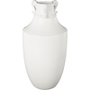 image:imageDeco 79 Ceramic Decorative Vase Minimalistic Centerpiece Vases with Scroll Handles Flower Vases for Home Decoration 10 x 10 x 11 White9 x 9 x 18