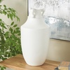 image:imageDeco 79 Ceramic Decorative Vase Minimalistic Centerpiece Vases with Scroll Handles Flower Vases for Home Decoration 10 x 10 x 11 White9 x 9 x 18