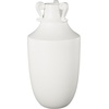 image:imageDeco 79 Ceramic Vase Sleek Amphora with Scroll Handles 8 x 8 x 16 WhiteWhite