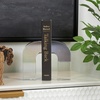 image:imageDeco 79 Glass Decorative Bookends Stacked Squares Non Skid Bookends with Silver Orbs Set of 2 Office Bookends5 W 8 H ClearClear