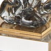 image:imageDeco 79 Glass Decorative Bookends Stacked Squares Non Skid Bookends with Silver Orbs Set of 2 Office Bookends5 W 8 H ClearClear