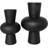 image:imageDeco 79 Glass Decorative Vase Trumpet Centerpiece Vases with Wide Rounded Center Set of 2 Flower Vases for Home Decoration 12 10 H BlackBlack