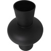 image:imageDeco 79 Glass Decorative Vase Trumpet Centerpiece Vases with Wide Rounded Center Set of 2 Flower Vases for Home Decoration 12 10 H BlackBlack