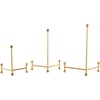 image:imageDeco 79 Metal Display Easel Fixed Tabletop Easel with Ball Accents Set of 3 Display Stand 12 11 7 H Gold