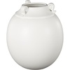image:imageDeco 79 Ceramic Decorative Vase Minimalistic Centerpiece Vases with Scroll Handles Flower Vases for Home Decoration 10 x 10 x 11 White10 x 10 x 11