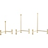 image:imageDeco 79 Metal Display Easel Fixed Tabletop Easel with Ball Accents Set of 3 Display Stand 12 11 7 H Gold