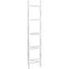 image:imageDeco 79 Wood Partition Ladder Ladder 15 Rack Privacy Screen with 3 Panels Room Partition 48 x 2 x 71 White