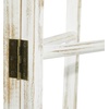 image:imageDeco 79 Wood Partition Ladder Ladder 15 Rack Privacy Screen with 3 Panels Room Partition 48 x 2 x 71 White