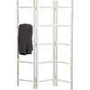 image:imageDeco 79 Wood Partition Ladder Ladder 15 Rack Privacy Screen with 3 Panels Room Partition 48 x 2 x 71 White