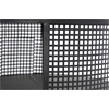 image:imageDeco 79 Metal Geometric Open Grid Frame 1 Shelf Accent Table with Gold Legs 17 x 17 x 21 Black