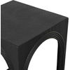 image:imageDeco 79 Metal Side End Accent Table Nested End Table with Arched Cutouts Set of 3 Side Table 21 18 16 H WhiteBlack