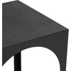image:imageDeco 79 Metal Side End Accent Table Nested End Table with Arched Cutouts Set of 3 Side Table 21 18 16 H WhiteBlack