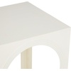 image:imageDeco 79 Metal Side End Accent Table Nested End Table with Arched Cutouts Set of 3 Side Table 21 18 16 H WhiteWhite