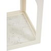 image:imageDeco 79 Metal Side End Accent Table Nested End Table with Arched Cutouts Set of 3 Side Table 21 18 16 H WhiteWhite