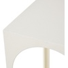 image:imageDeco 79 Metal Side End Accent Table Nested End Table with Arched Cutouts Set of 3 Side Table 21 18 16 H WhiteWhite