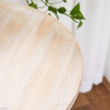 image:imageDeco 79 Wood Scroll Side End Accent Table Intricately Carved End Table with Brown Wood Top Side Table 16 x 16 x 23 WhiteCream