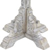 image:imageDeco 79 Wood Scroll Side End Accent Table Intricately Carved End Table with Brown Wood Top Side Table 16 x 16 x 23 WhiteGrey